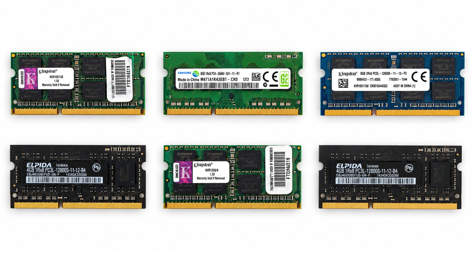 Pre-Owned Laptop RAM – DDR3 / DDR3L SO-DIMM — Pre-owned Mixed brands device